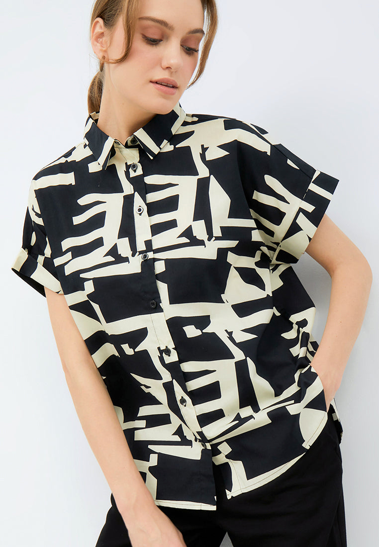 Printed Loose Blouse