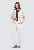 Short Sleeve Printed Blouse