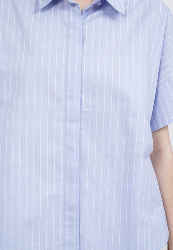 Short Sleeve Stripes Shirt
