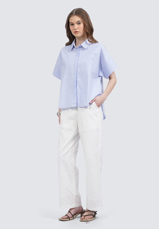 Short Sleeve Stripes Shirt