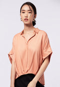 Short Sleeve Loose Blouse