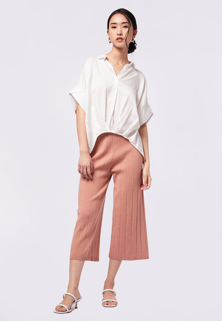 Short Sleeve Loose Blouse