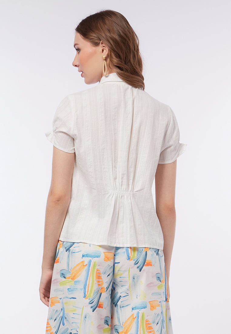 Ruffled Sleeve Blouse