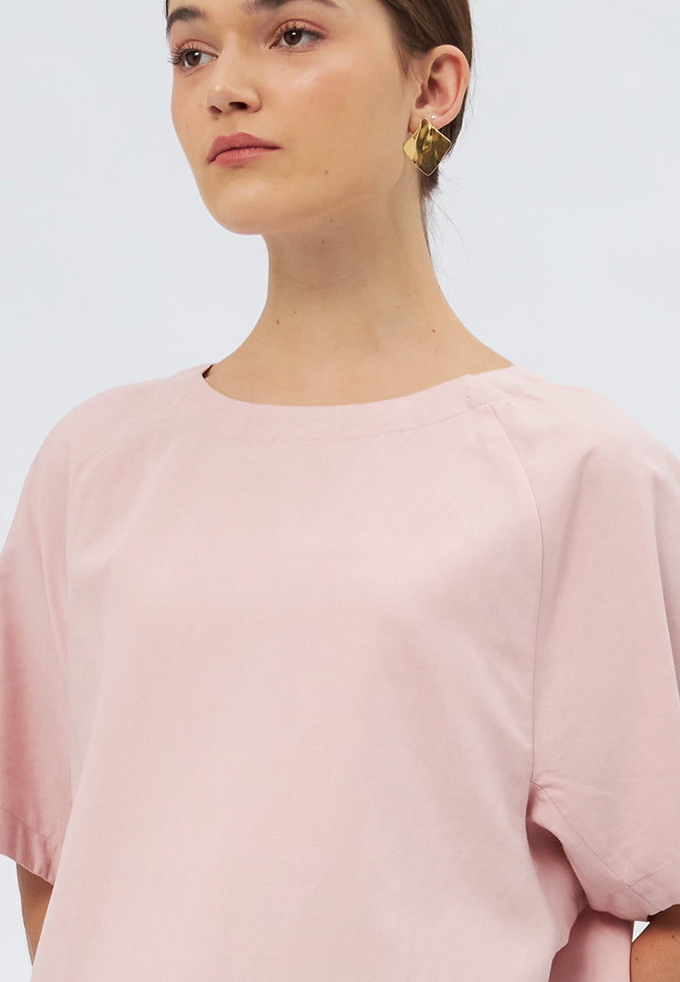 Short Sleeve Loose Blouse