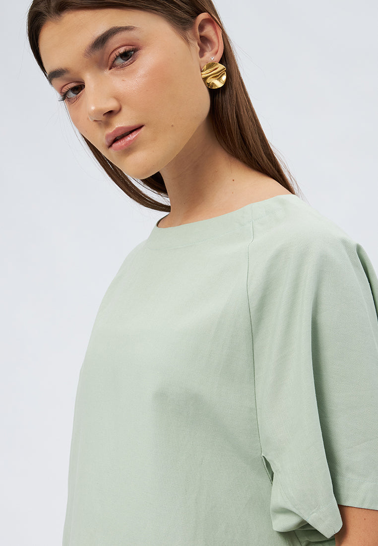 Short Sleeve Loose Blouse