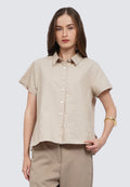 Embroidered Short Sleeve Blouse