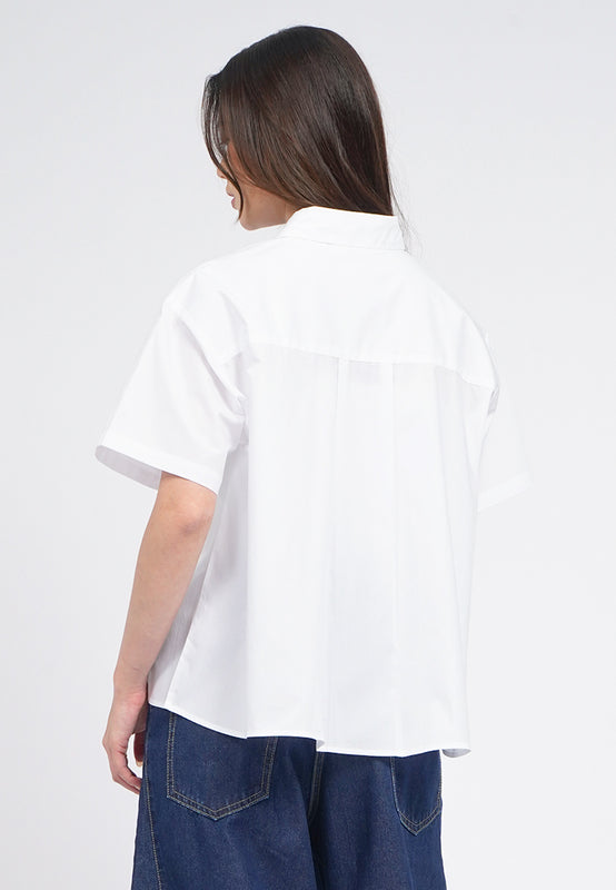 Flowy Short Sleeve Blouse