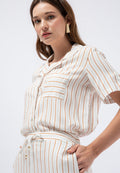 Boxy Bouse with Side Slit on Sleeve