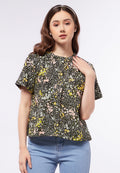 Short Sleeve Printed Blouse