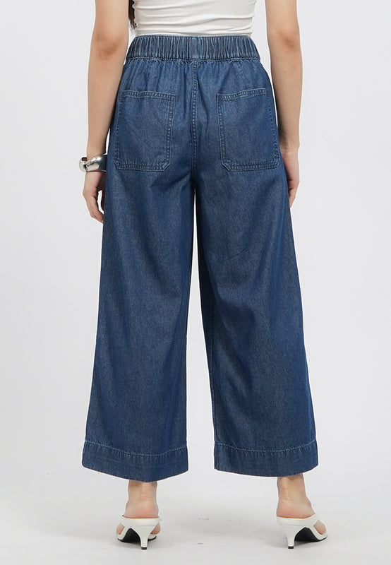 Wide Leg Denim Pants