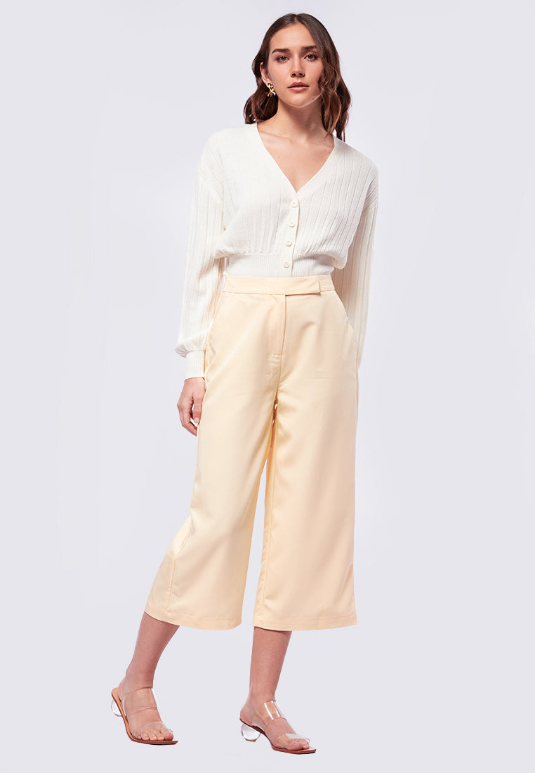 High Waist Basic Culotte
