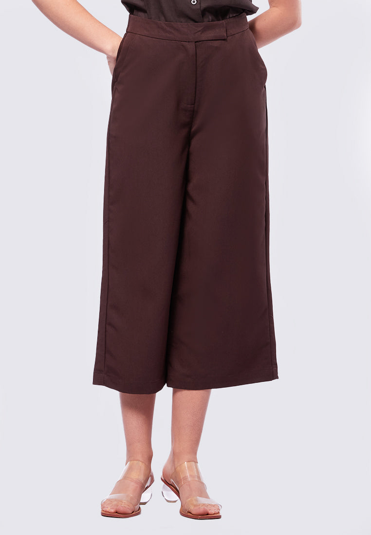 High Waist Basic Culotte