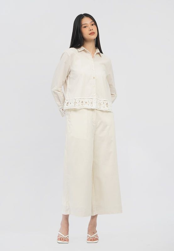 Regular Fit Linen Cullotes