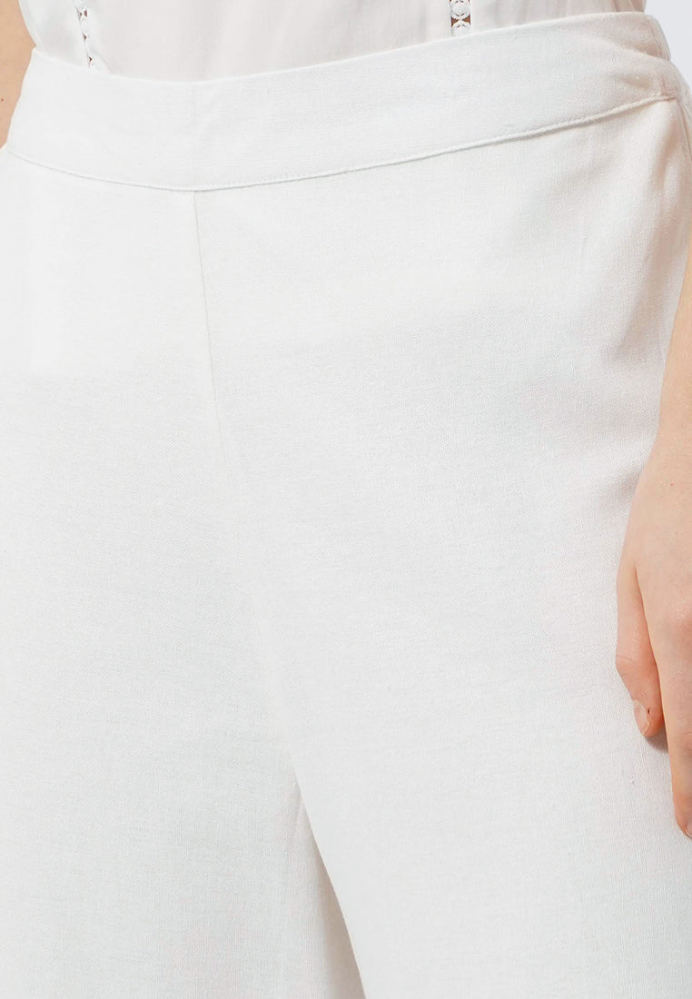 High Waist Culotte with Hem Details