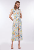 Printed Wide Leg Culotte