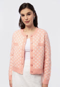 Diamond Pattern Knit Cardigan