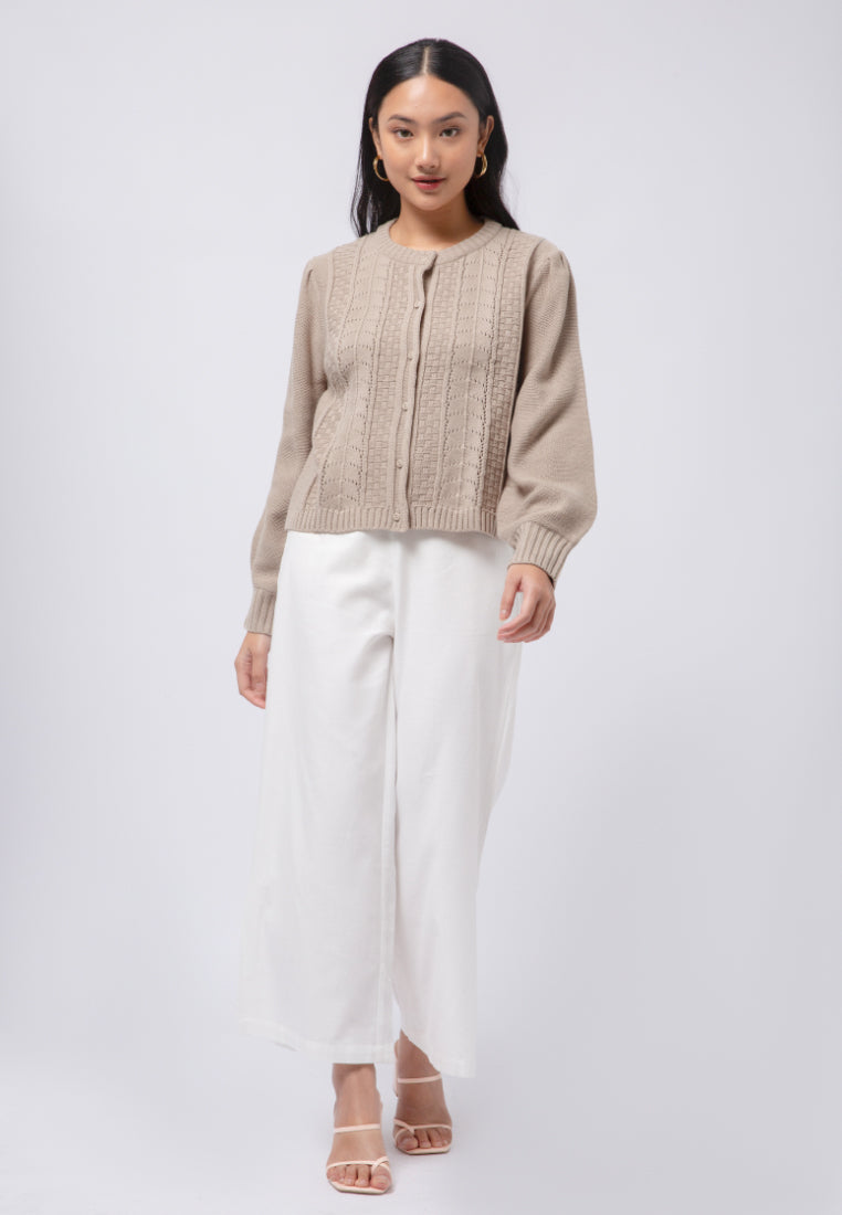 Long Sleeve Textured Cardigan