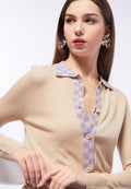 Long Sleeve Cardigan with Collar