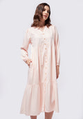 Puff Sleeves Midi Dress