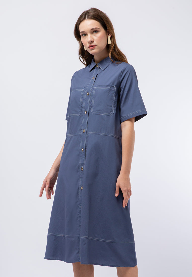A-line Loose Midi Dress