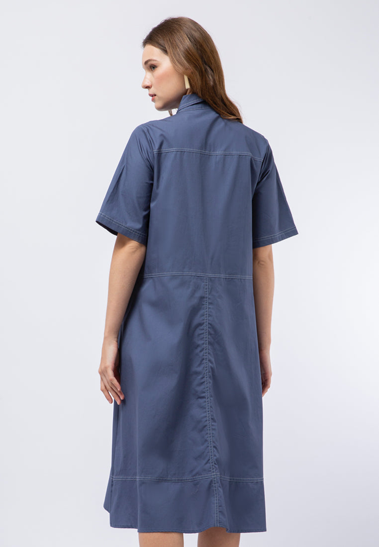 A-line Loose Midi Dress