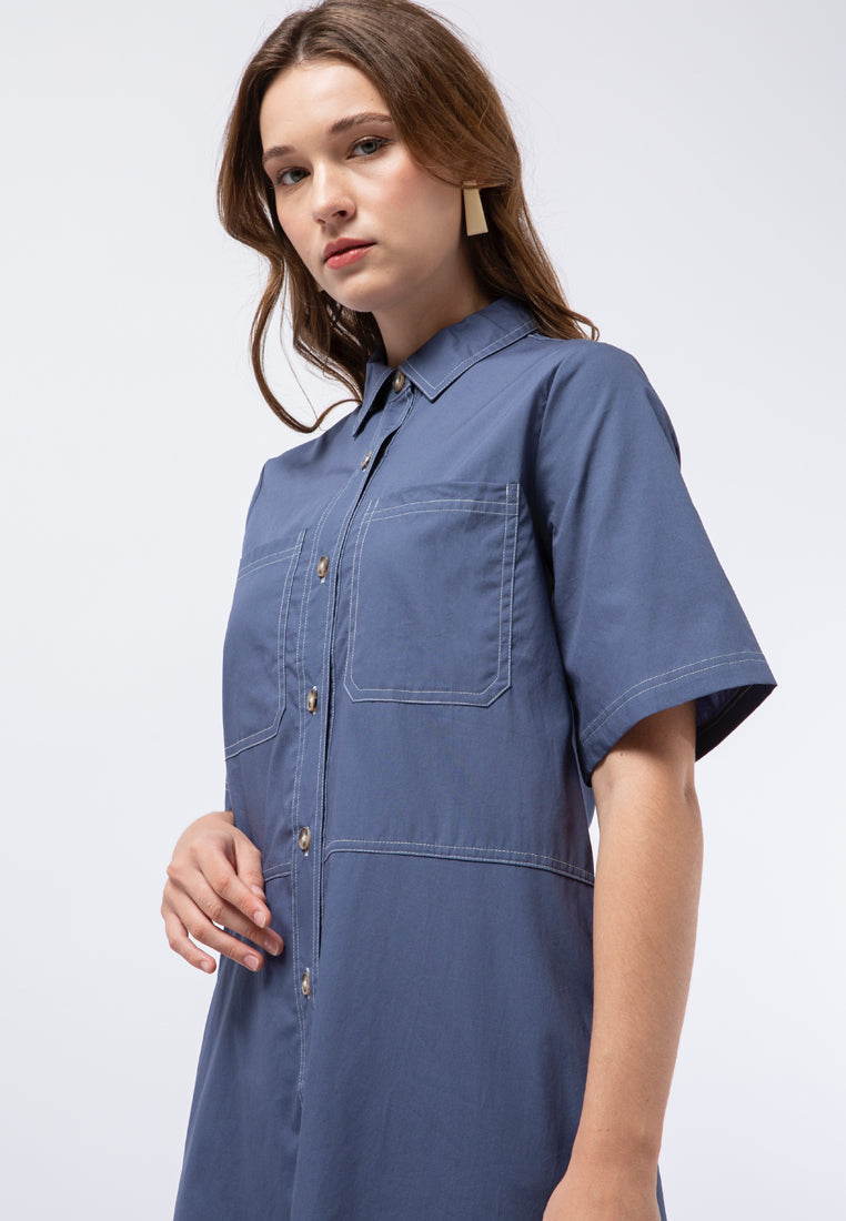 A-line Loose Midi Dress