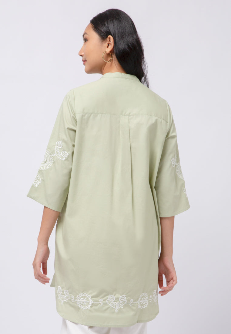 3/4 Sleeves Tunic with Embroidery