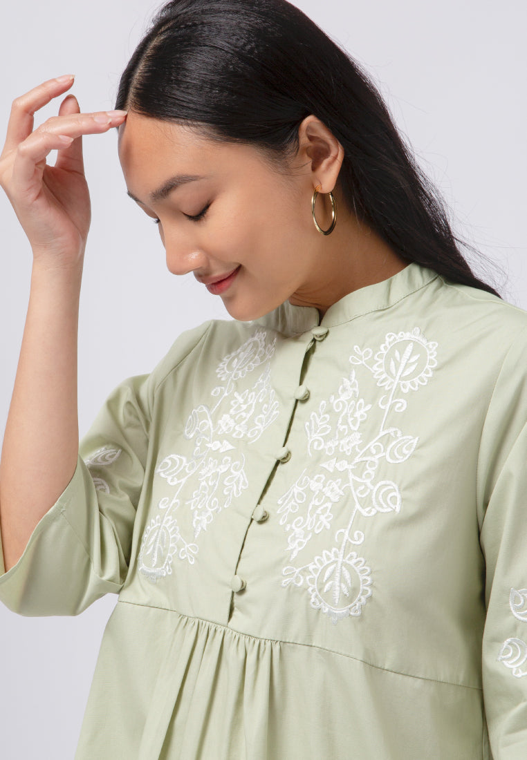 3/4 Sleeves Tunic with Embroidery
