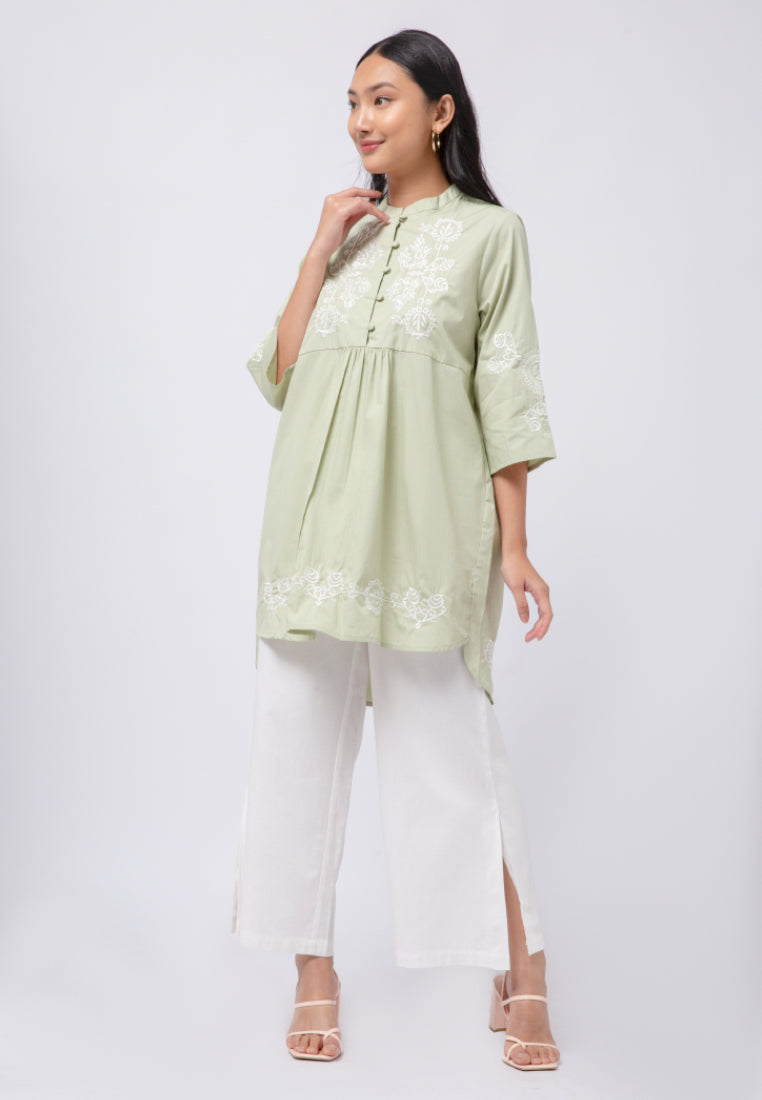 3/4 Sleeves Tunic with Embroidery