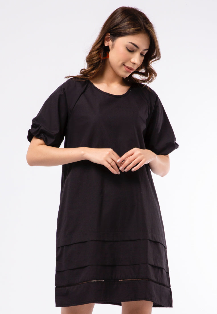 Puff Sleeve Short Dress