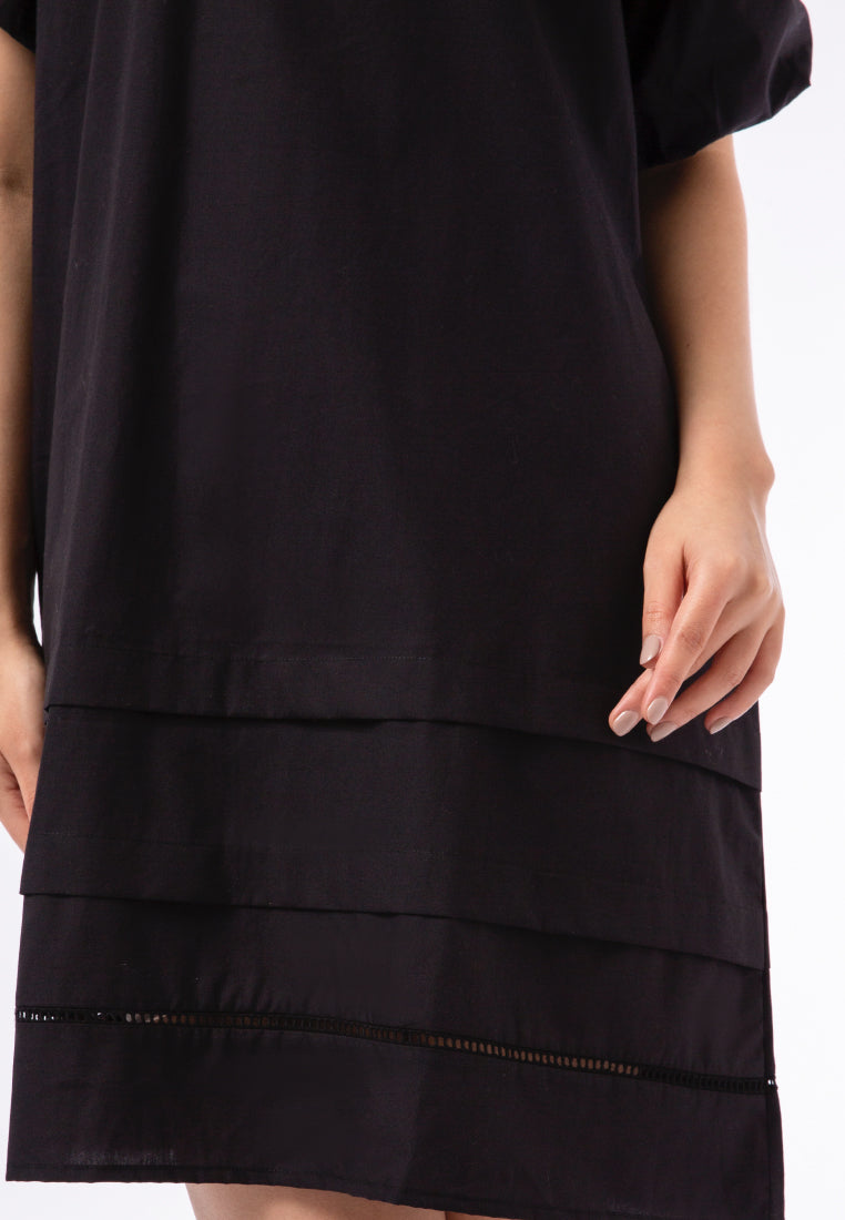 Puff Sleeve Short Dress