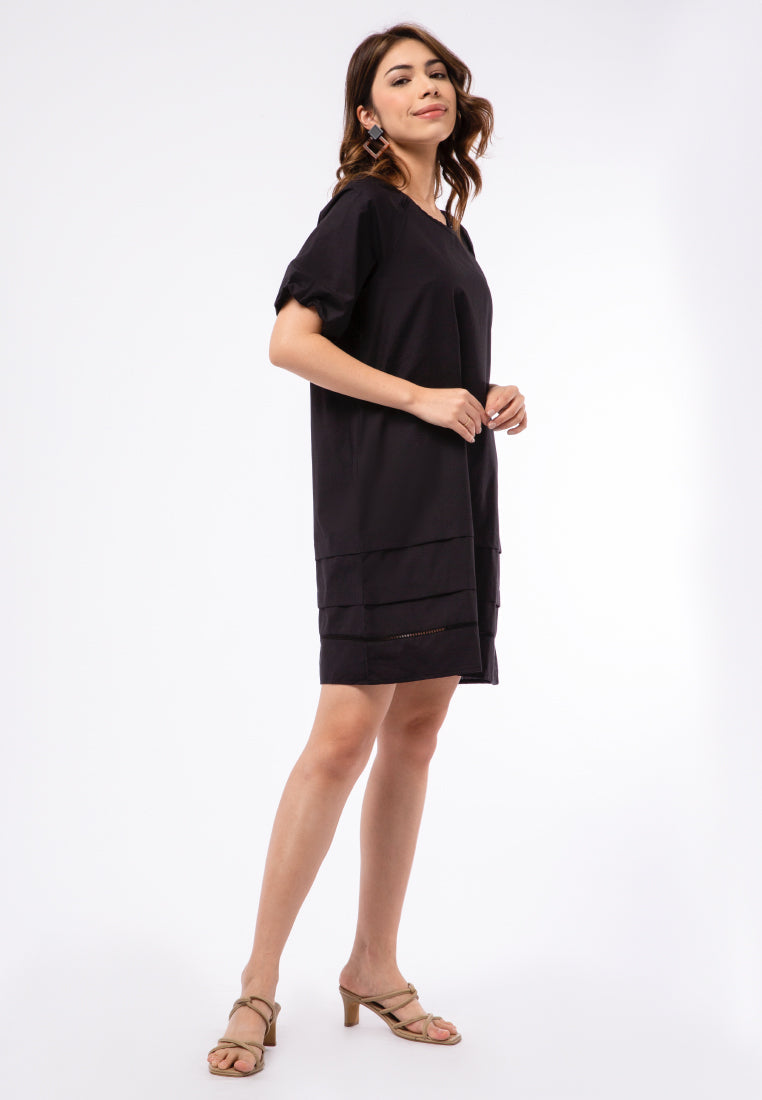Puff Sleeve Short Dress