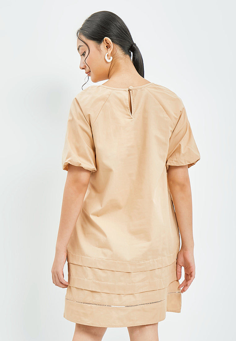 Short Dress with Tiered Details