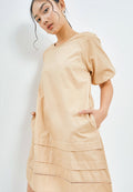 Short Dress with Tiered Details