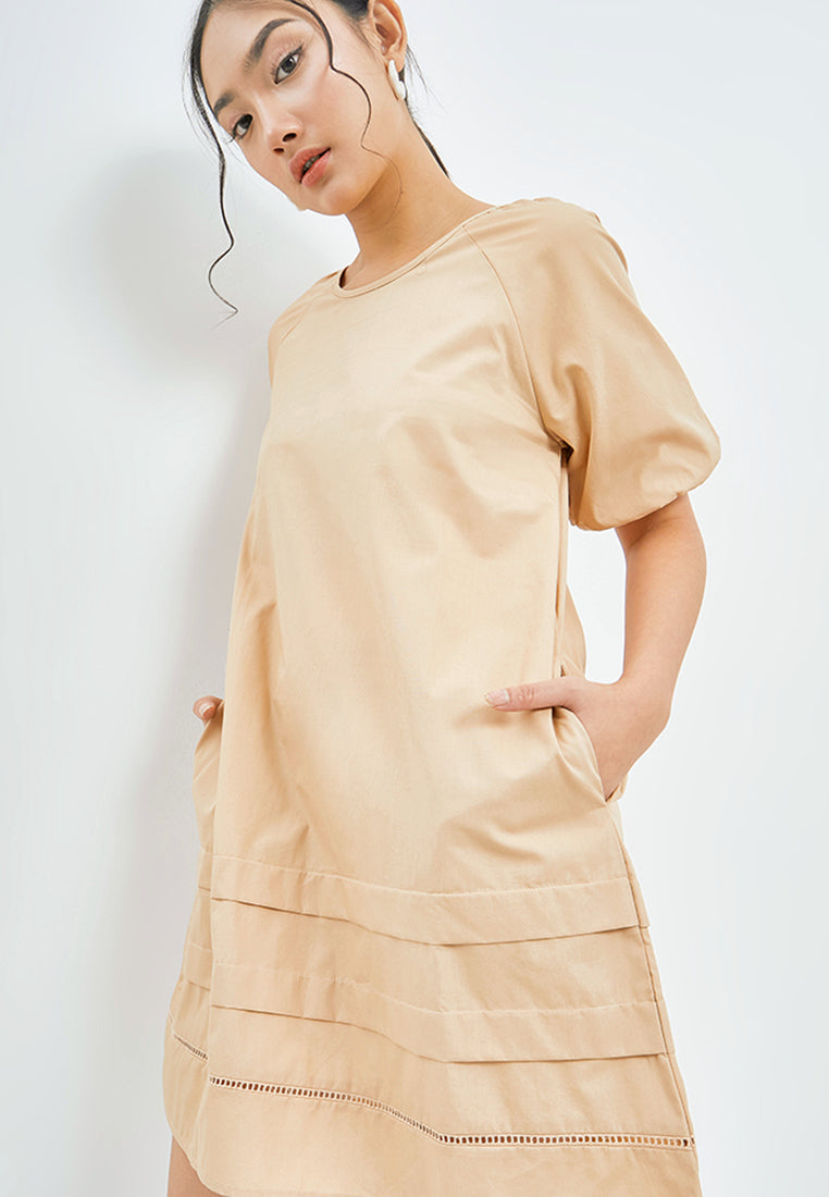 Short Dress with Tiered Details