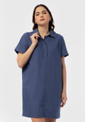 Short Sleeve Mini Shirt Dress