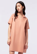 V-Neck Short Sleeve Mini Dress