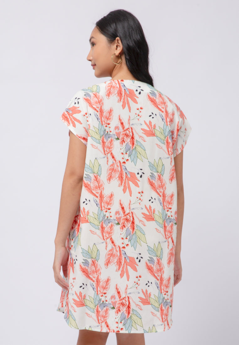Printed Short Lounge Dress
