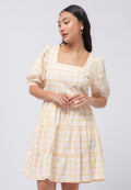 Printed Tier Short Dress
