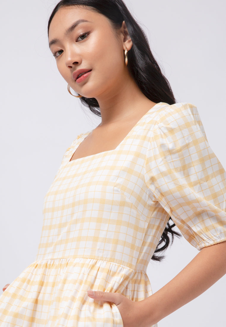 Printed Tier Short Dress