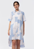 Printed A-Line Mini Dress