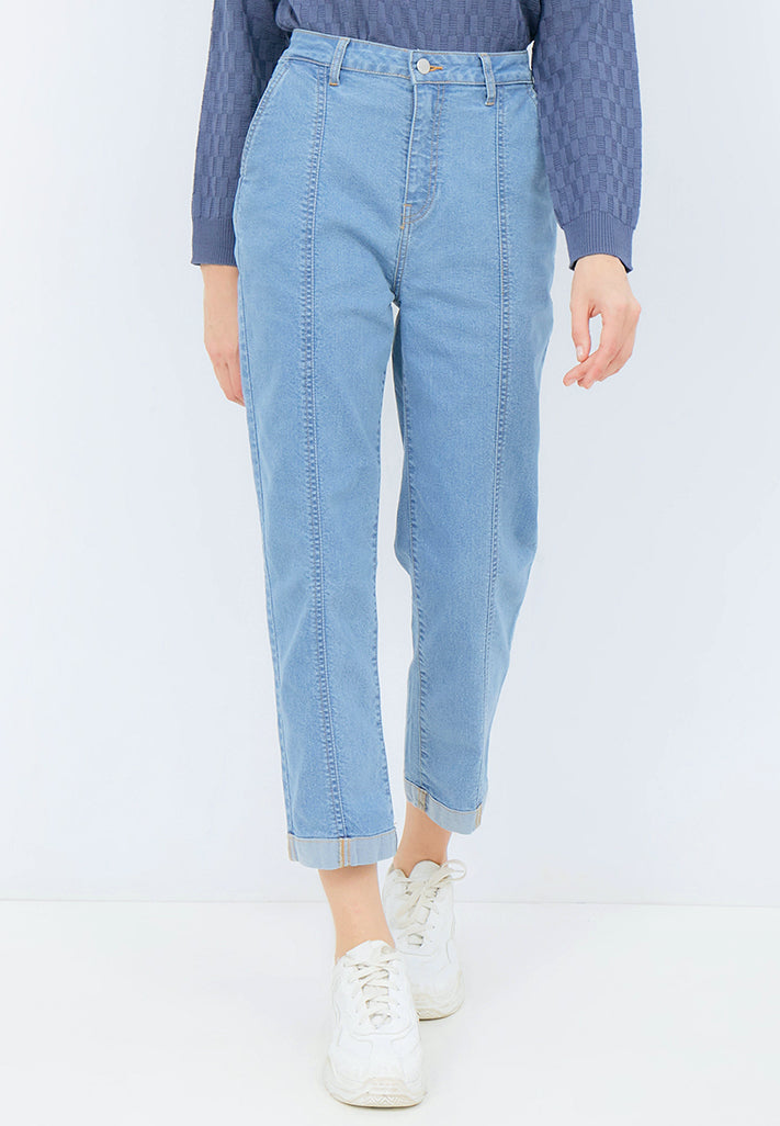 Fitted Denim Pants