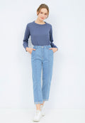Fitted Denim Pants