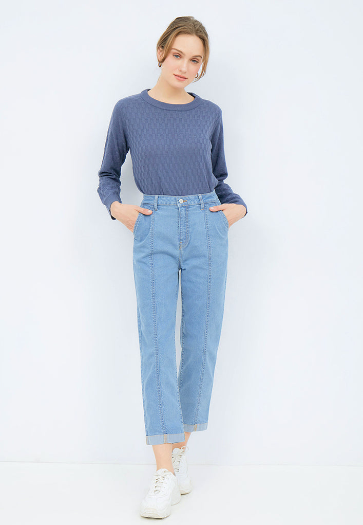 Fitted Denim Pants
