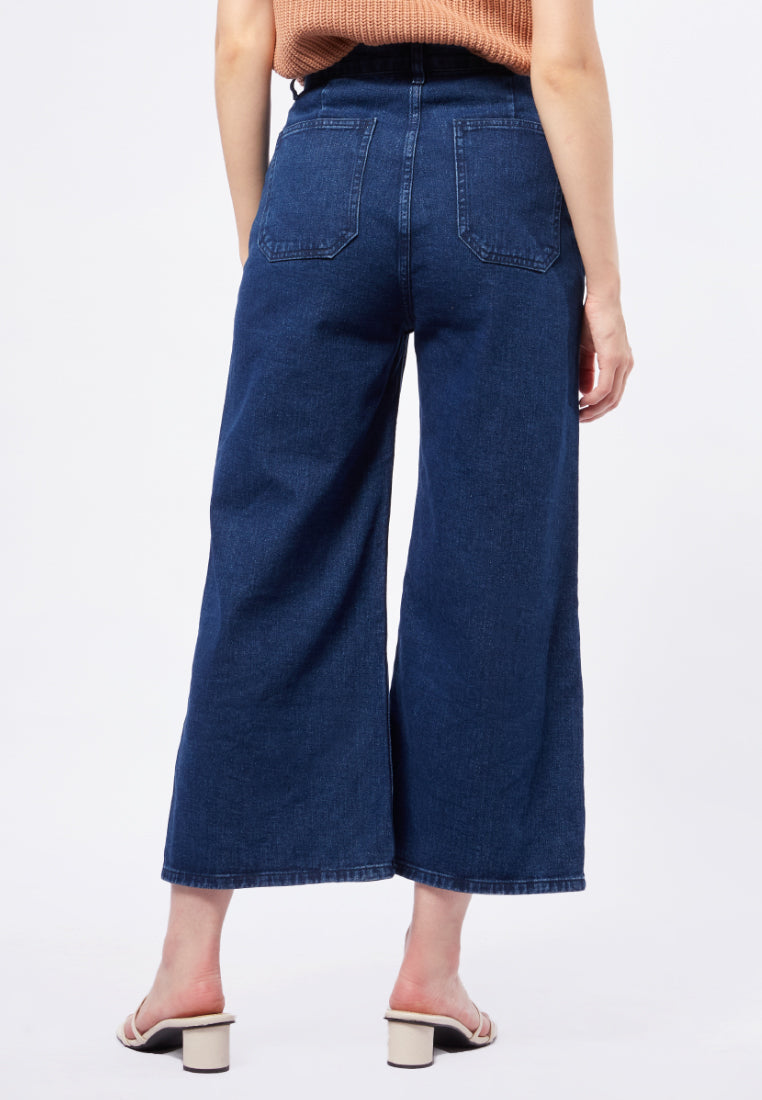 Wide Leg Denim Pants