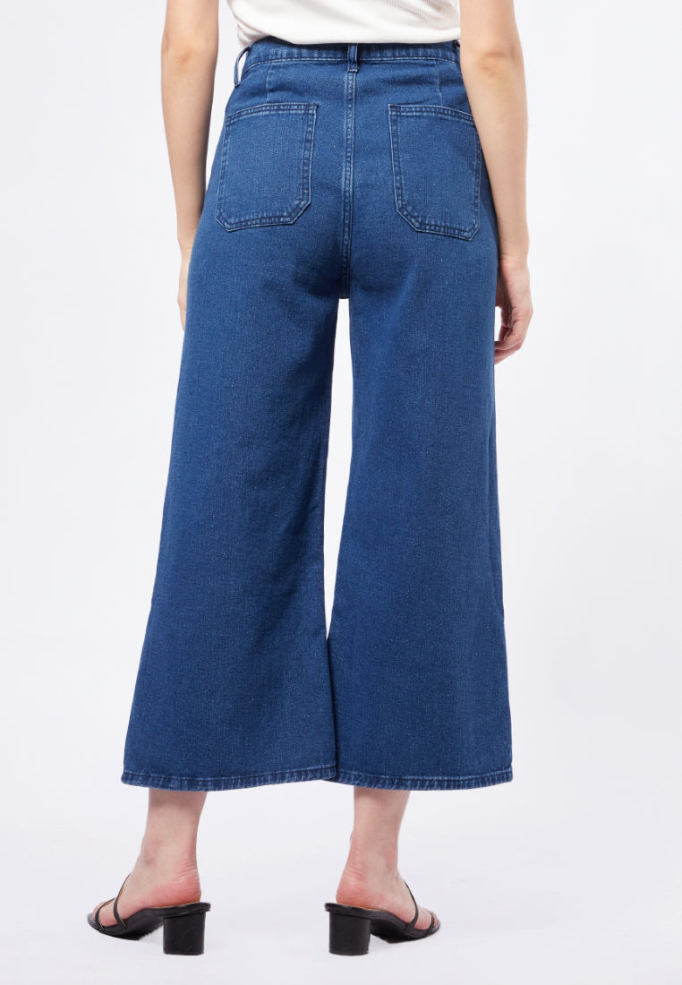 Wide Leg Denim Pants