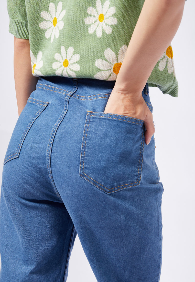 Mid Rise Ankle Length Denim