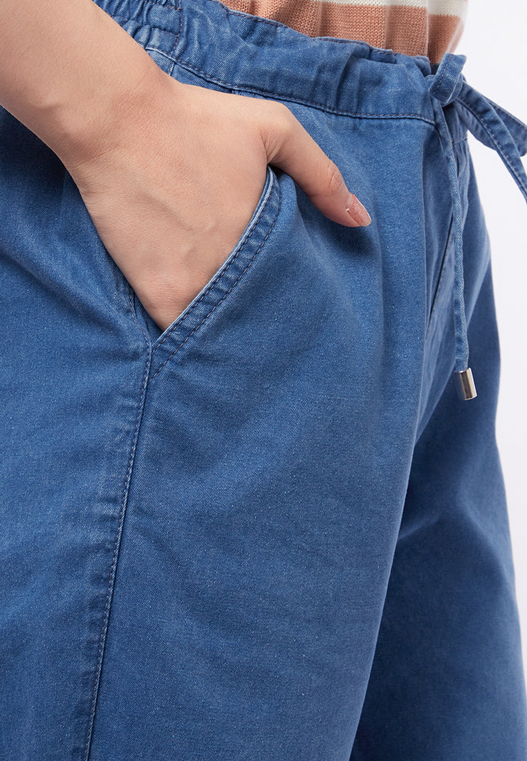Tapered Fit Denim Pants