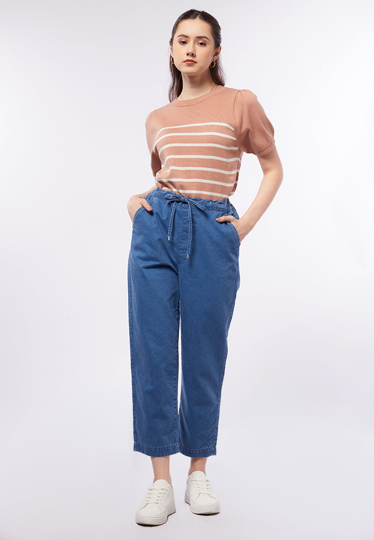 Tapered Fit Denim Pants