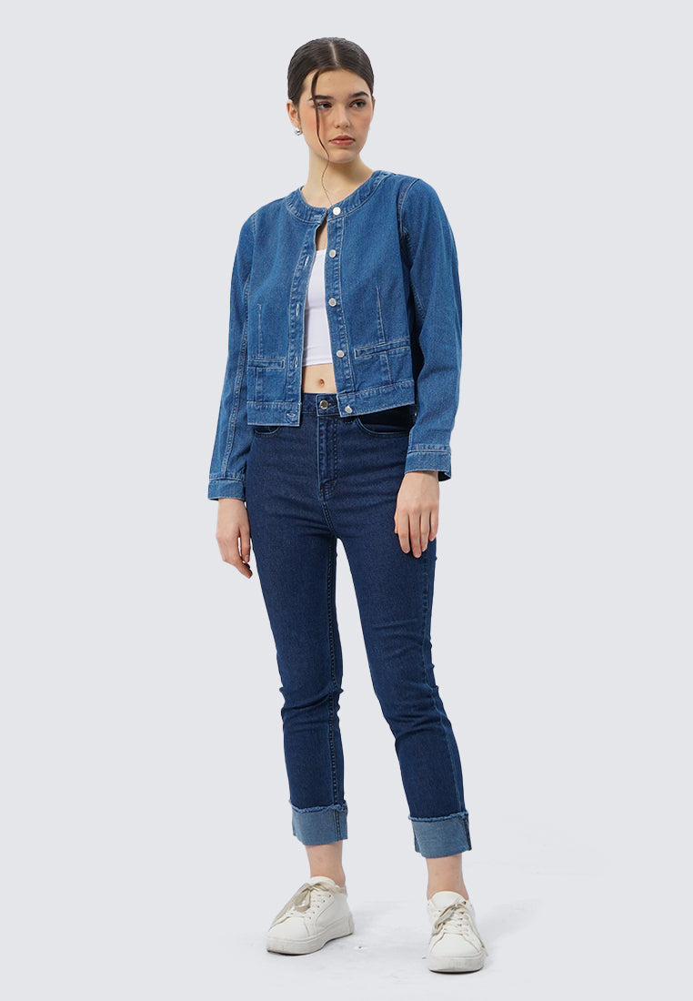 Rolled Up Denim Pants